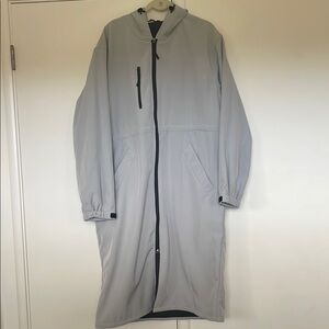 Wantdo adult grey fleece lined swim parka L